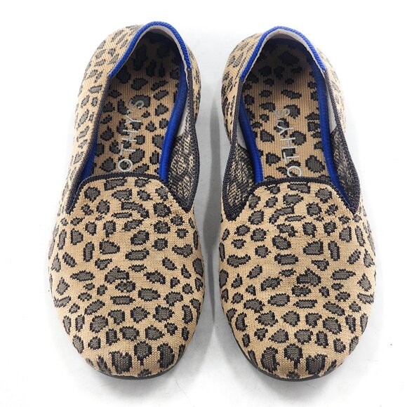 ROTHY'S Leopard Cheetah Print Round Toe Ballet Flats - Picture 1 of 8